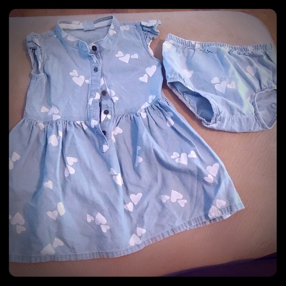 Toddler dress and bloomer set